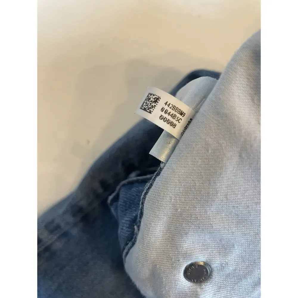 Men's AE American Eagle Blue Jeans Relaxed Straight Size 36x34 Faded Mid Rise